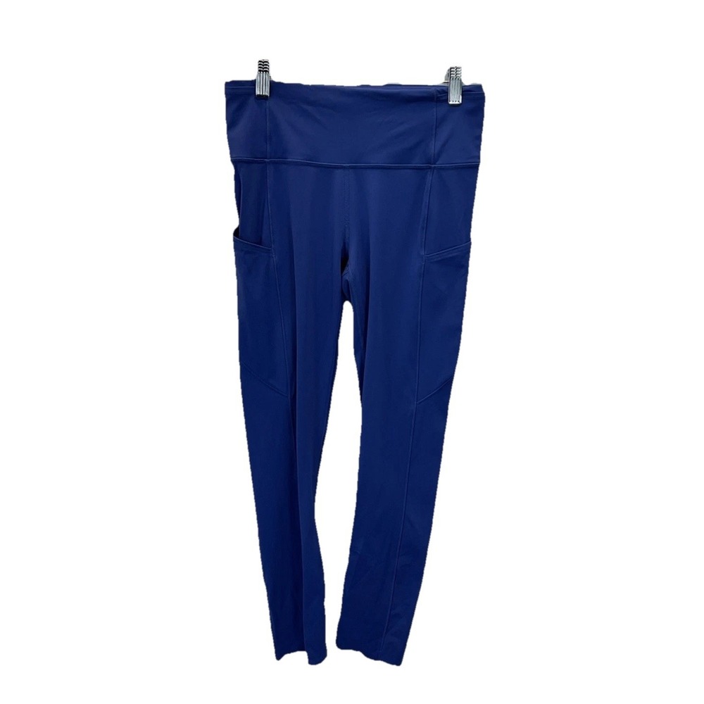 Lululemon Size 6 Swift Speed High Rise Crop‎ 23" cerulean Blue Yoga Stash Pocket